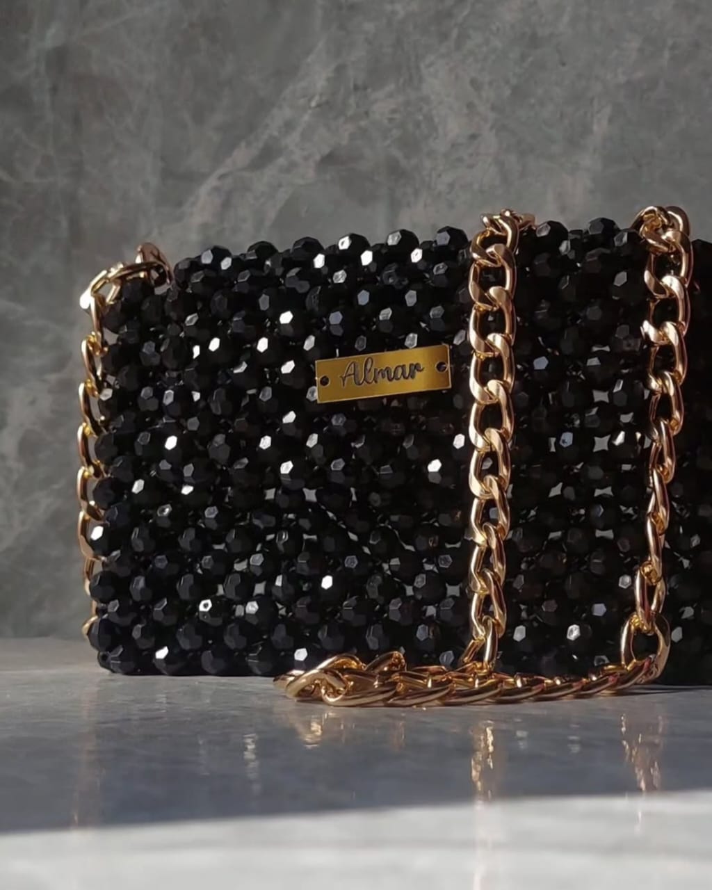 Black Crystal Bag