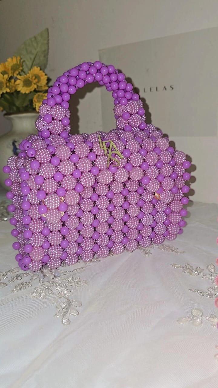Berry and Pearl Beads Bag