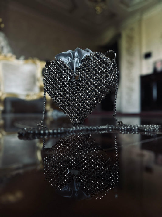 A Silver Heart Bag
