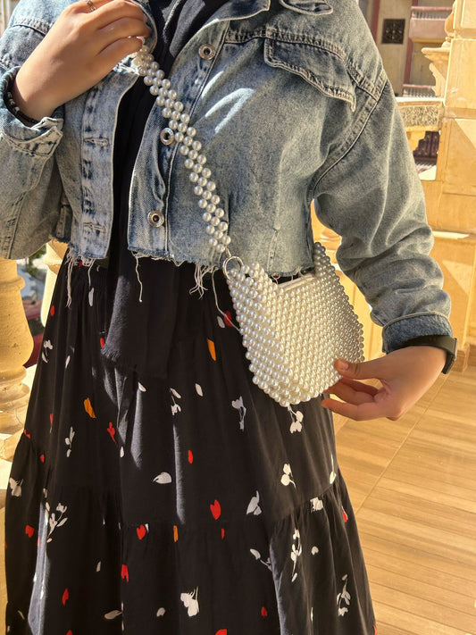 Wavy Pearl Bag