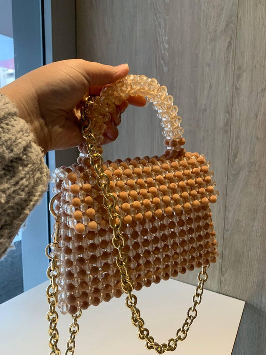 A Velvet beaded bag