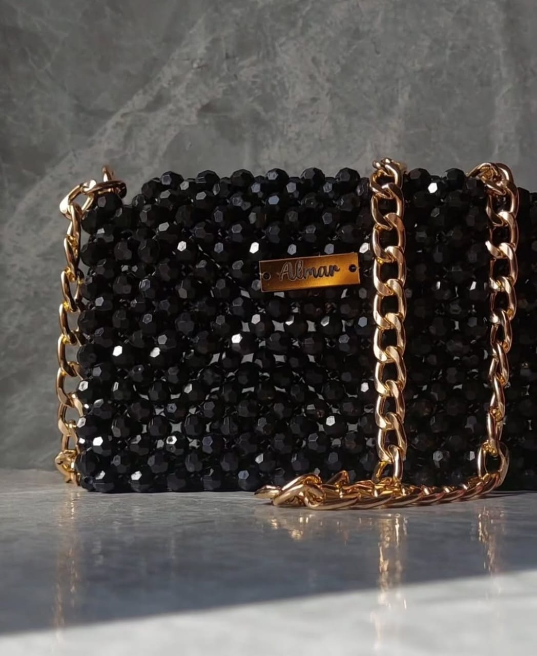 Black Crystal Bag