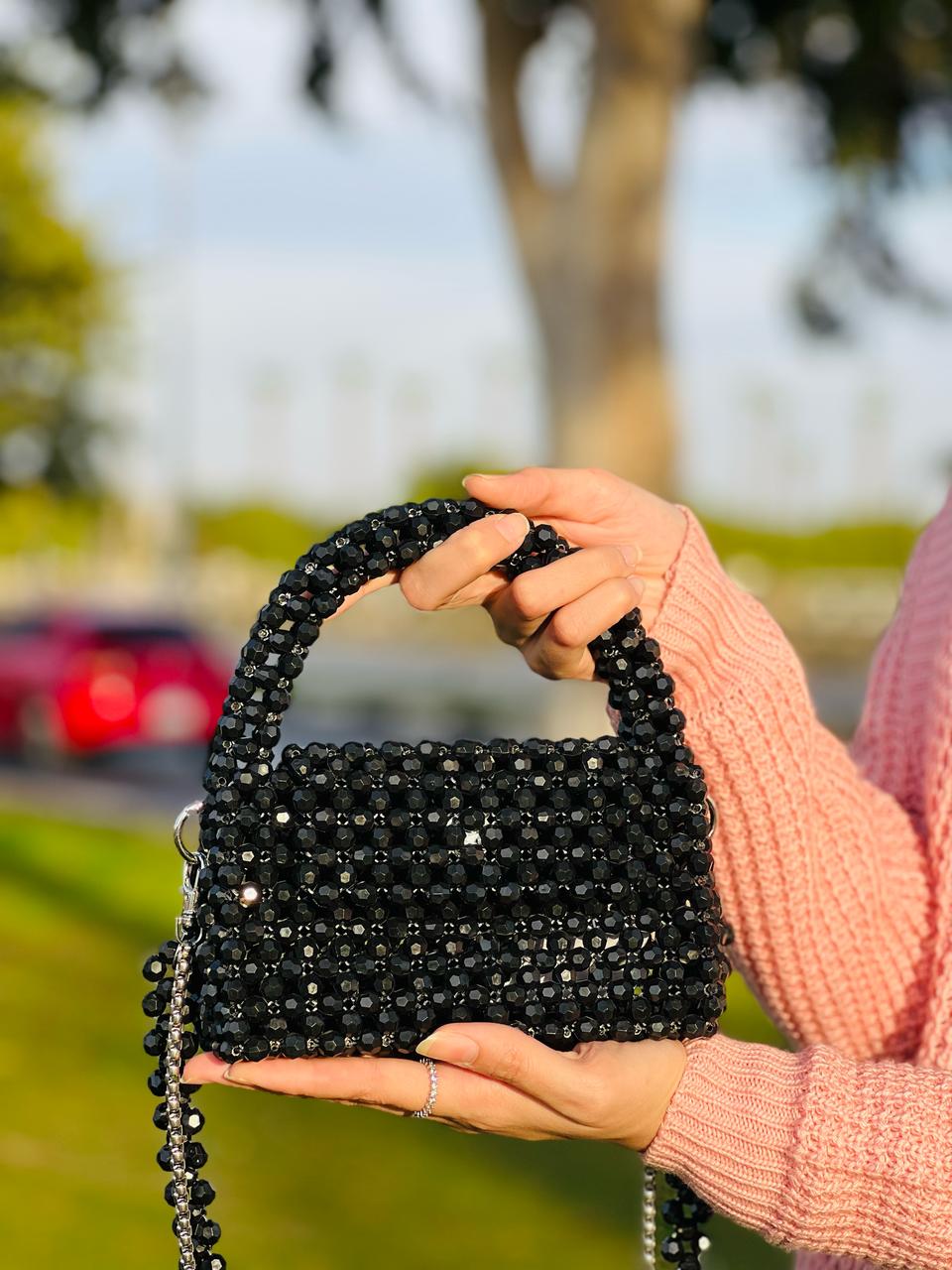 Black Crystal Bag