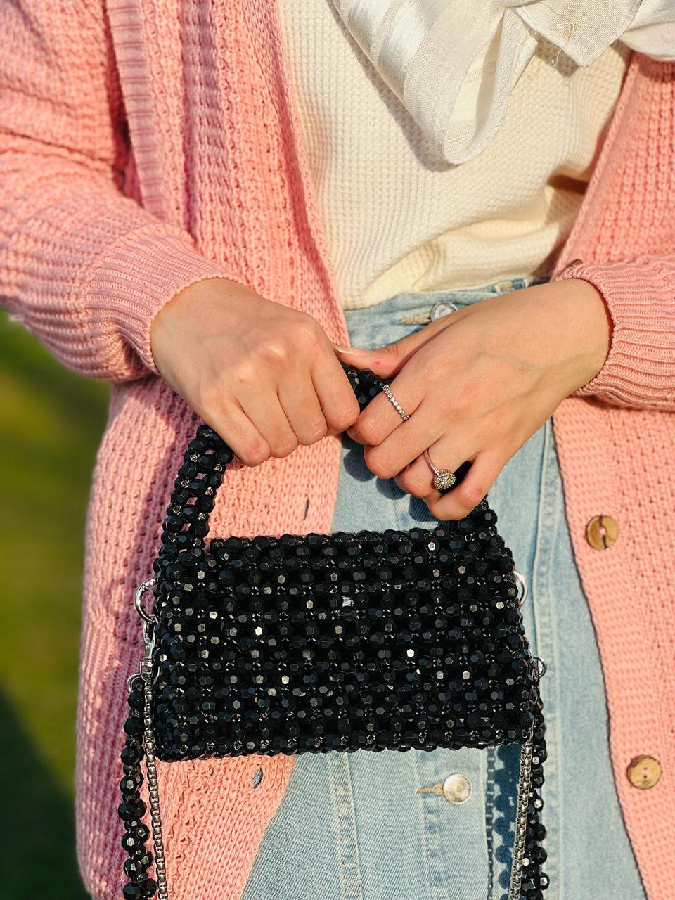Black Crystal Bag