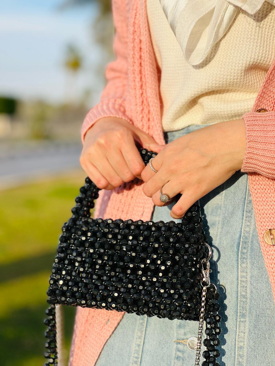 Black Crystal Bag