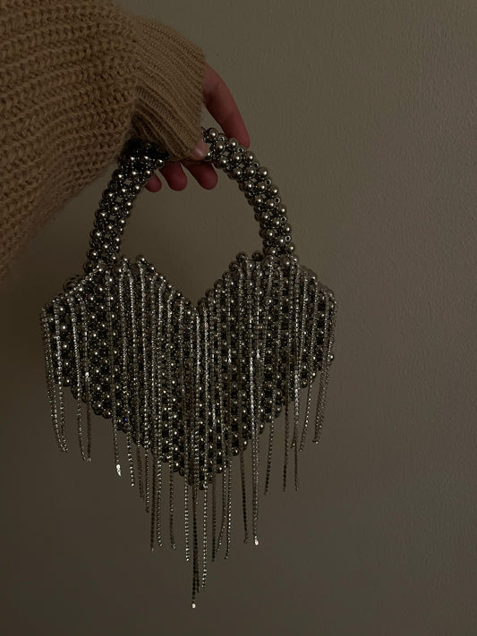 Heart Beaded Bag