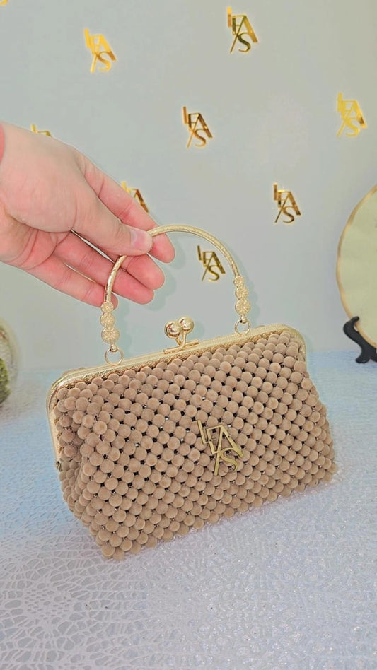 Velvet Beads Bag