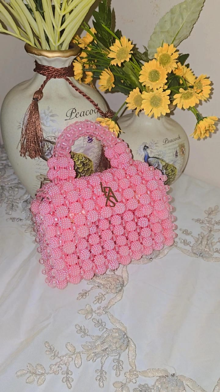 Berry and Pearl Beads Bag