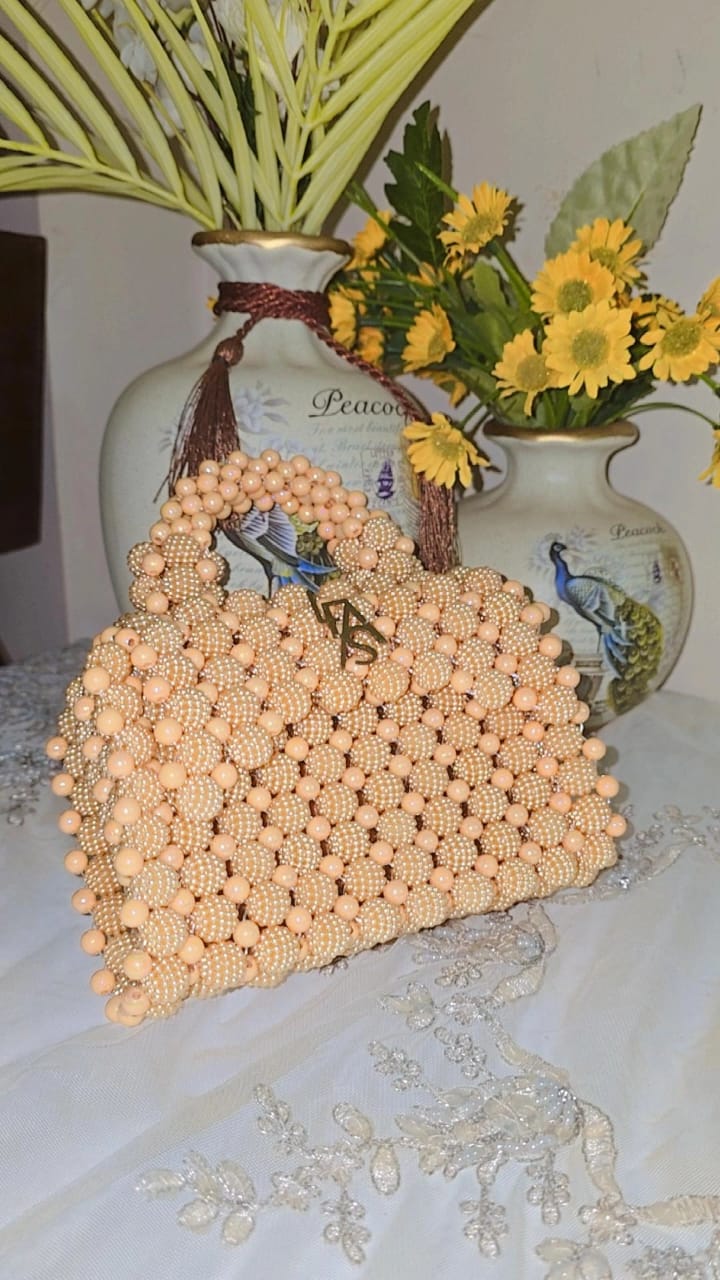 Berry and Pearl Beads Bag