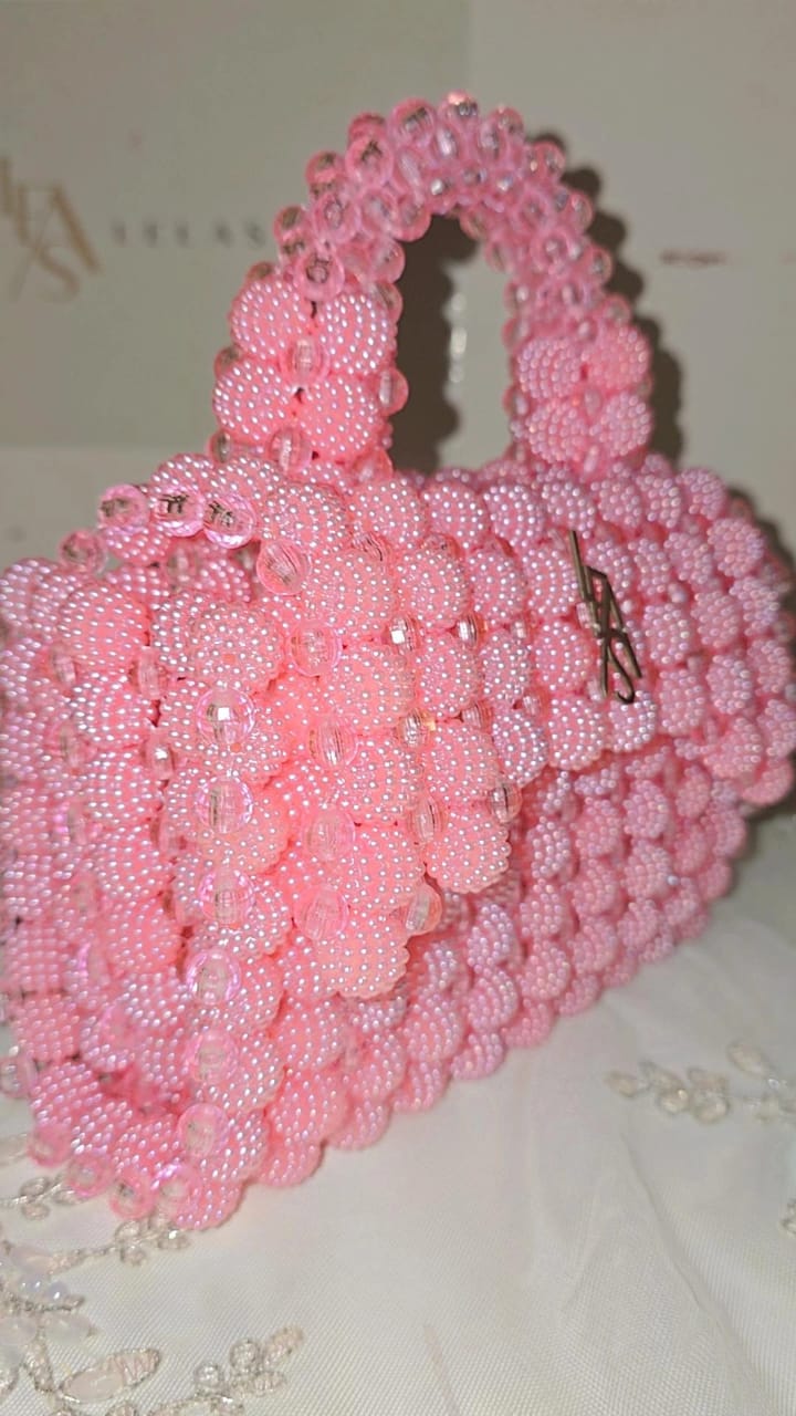 Berry and Pearl Beads Bag