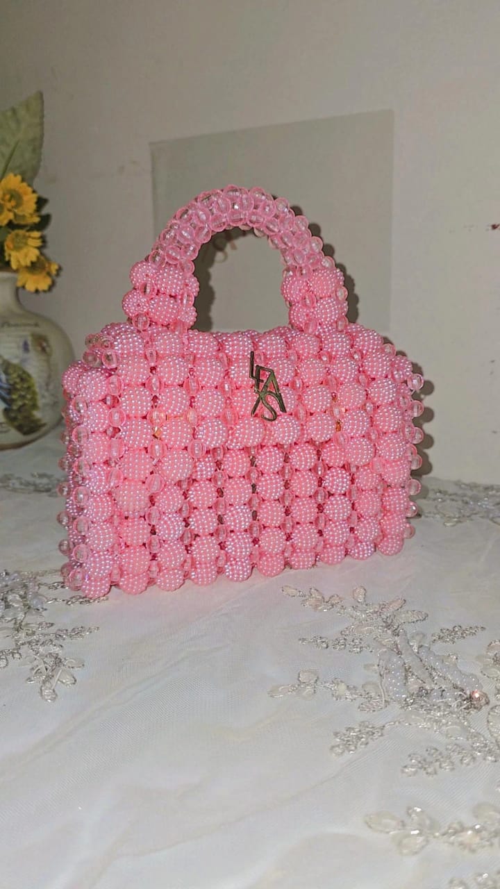 Berry and Pearl Beads Bag