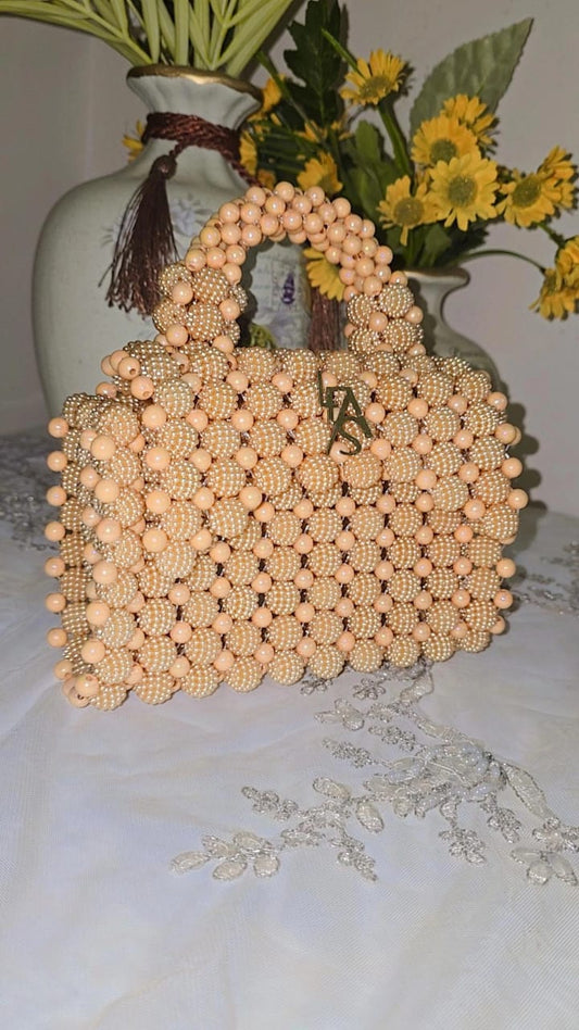 Berry and Pearl Beads Bag