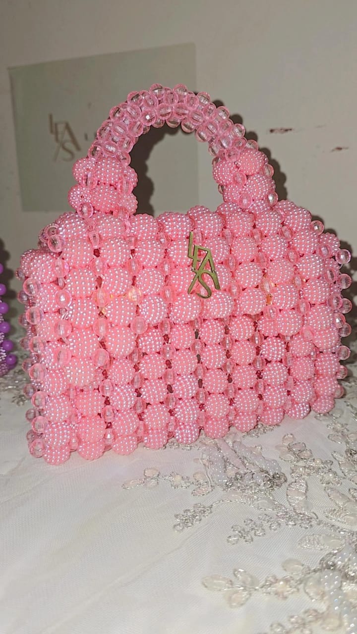 Berry and Pearl Beads Bag