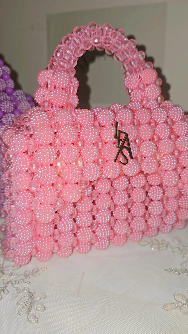 Berry and Pearl Beads Bag