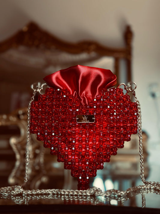 A 3Red heart bag