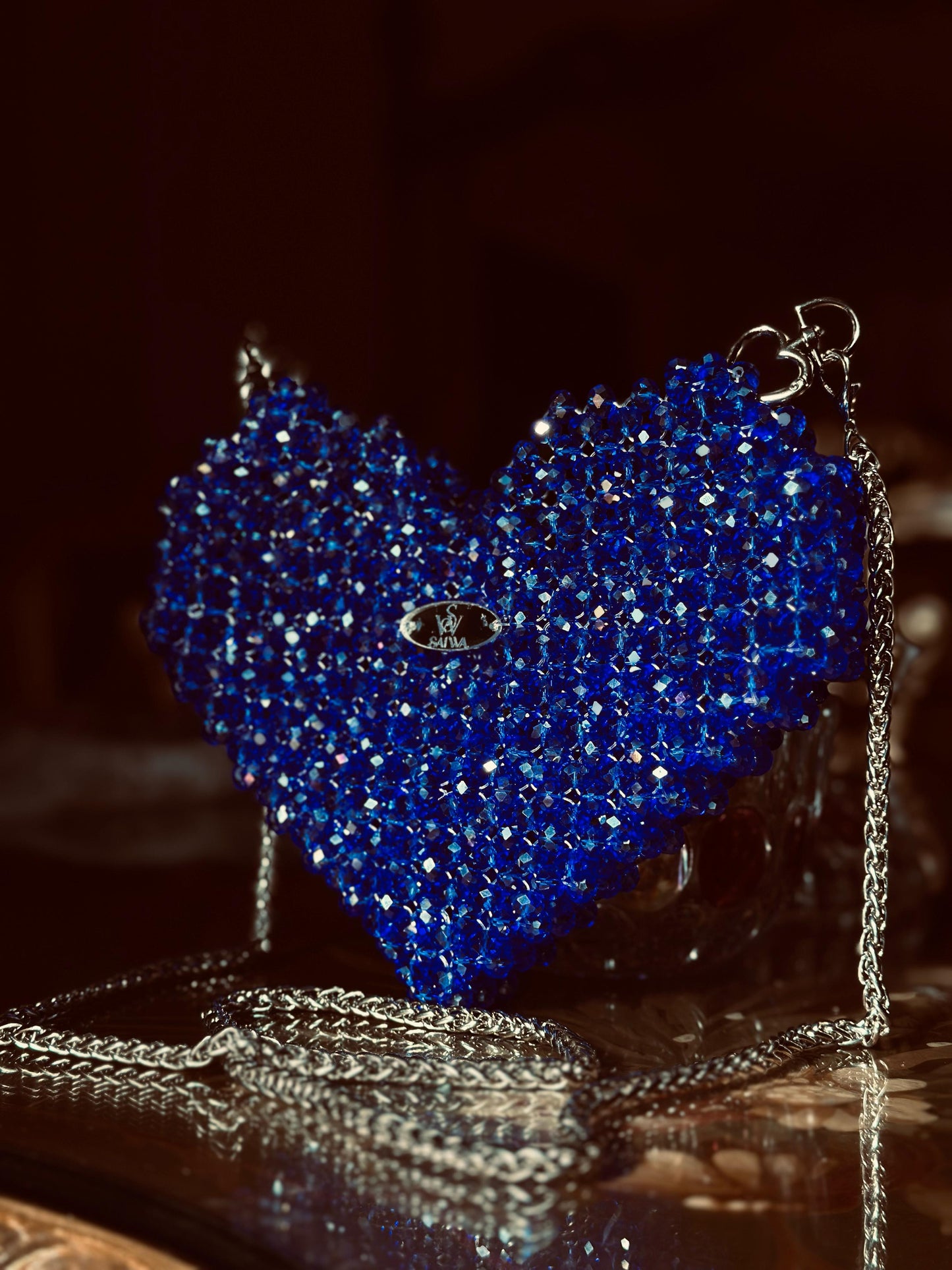 Blue heart bag