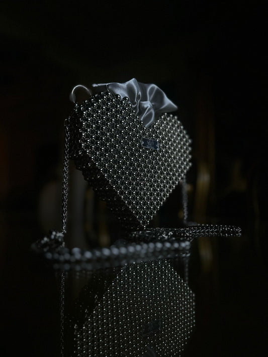 A Silver Heart Bag