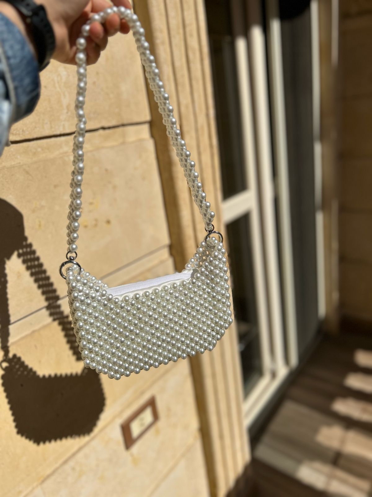Wavy Pearl Bag